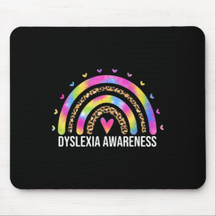 Läopardenbogen für Frauen Dyslexie Mousepad