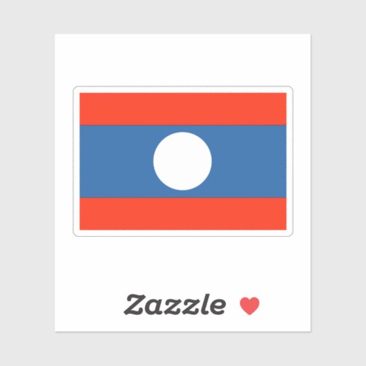 Laos Aufkleber (Blatt)