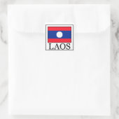 Laos-Aufkleber Quadratischer Aufkleber (Tasche)