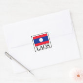 Laos-Aufkleber Quadratischer Aufkleber (Umschlag)