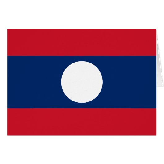 Laos Flag (Vorderseite (Horizontal))