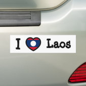 Laos Flag Autoaufkleber (Auf Auto)