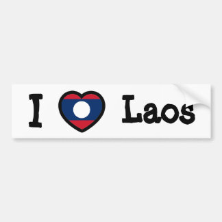 Laos Flag Autoaufkleber