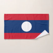 Laos Flag Badhandtuch Set (Handtuch)
