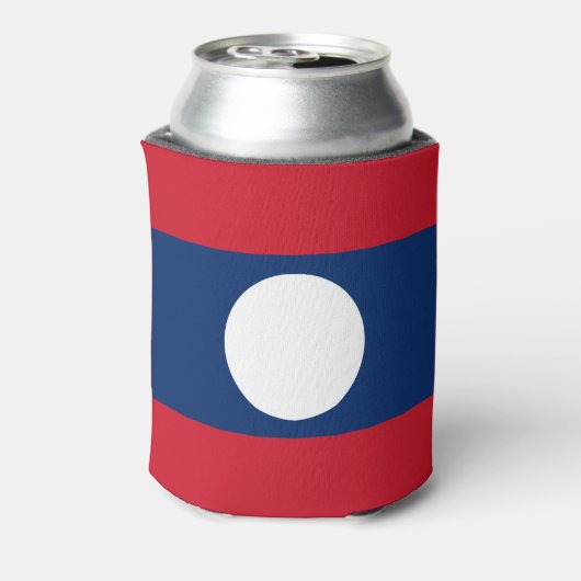 Laos Flag Dosenkühler (Kanne Rückseite)