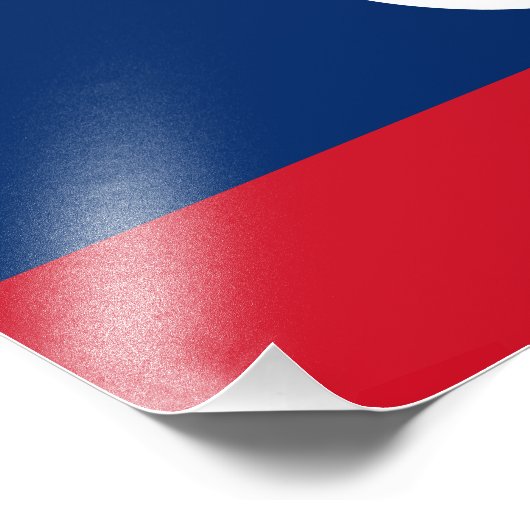 Laos Flag Fotodruck (Ecke)