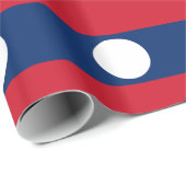 Laos Flag Geschenkpapier (Rolleneckpunkt)