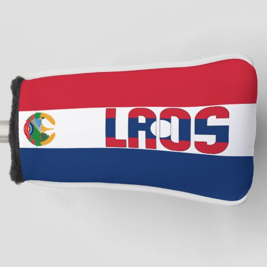 Laos Flag Gorgeous Patriotic Golf Headcover (Vorderseite)