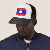 Laos Flag Hat Truckerkappe (Beispiel)
