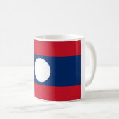 Laos Flag Kaffeetasse (VorderseiteRechts)