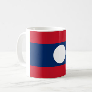 Laos Flag Kaffeetasse