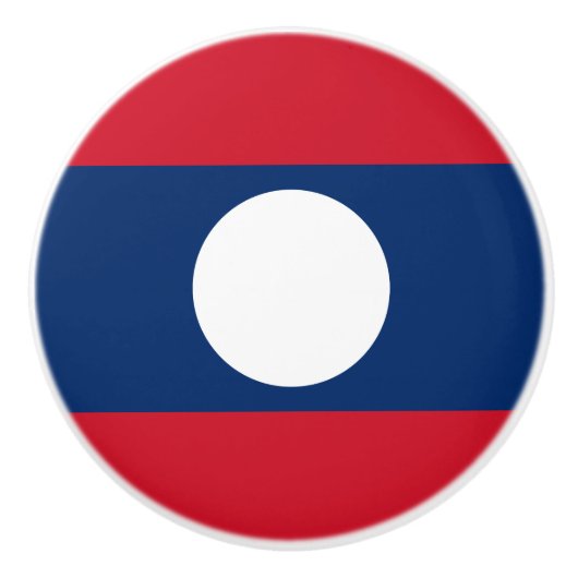 Laos Flag Keramikknauf (Vorderseite)