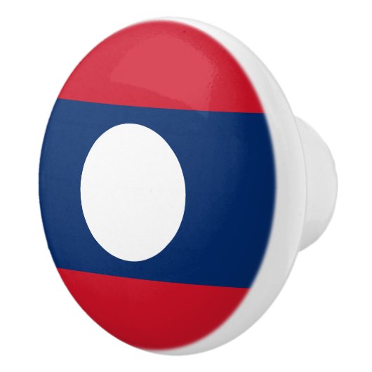 Laos Flag Keramikknauf (Rechts)