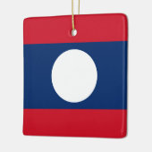 Laos Flag Keramikornament (Links)