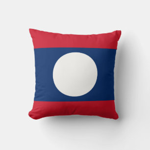 Laos Flag Kissen