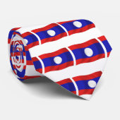 Laos Flag-Krawatte Krawatte (Gerollt)