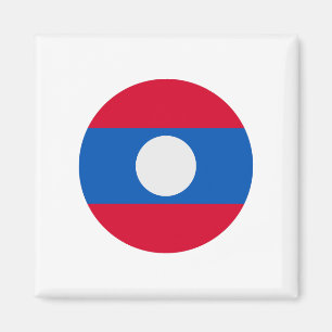 Laos Flag Magnet