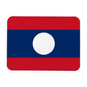 Laos Flag Magnet (Horizontal)