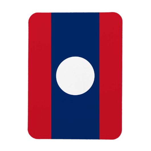 Laos Flag Magnet (Vertikal)