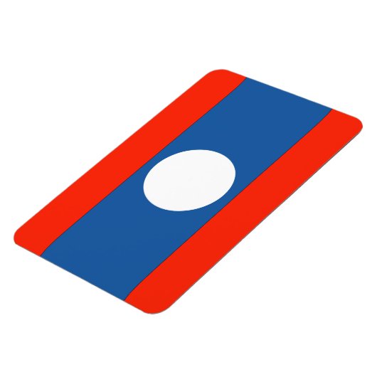 Laos Flag Magnet (Linke Seite)