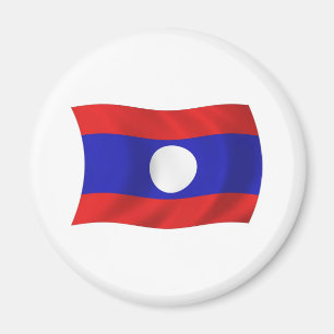 Laos Flag Magnet
