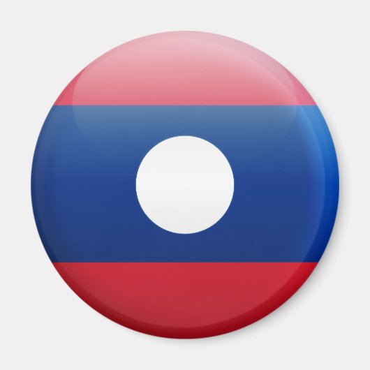 Laos Flag Magnet (Vorne)