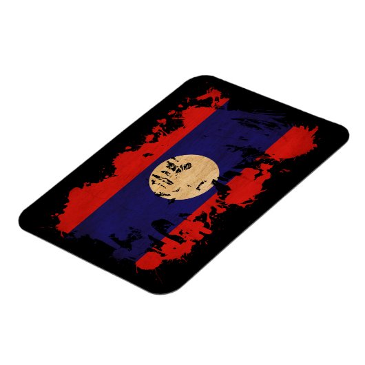 Laos Flag Magnet (Linke Seite)