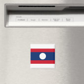 Laos Flag Magnet (In Situ (Geschirrspüler))