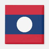 Laos Flag Magnet (Vorne)