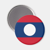 Laos Flag Magnet (Vorderseite/Rückseite)