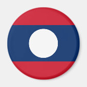 Laos Flag Magnet (Vorne)