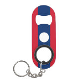 Laos Flag Mini Flaschenöffner (Vorderseite)
