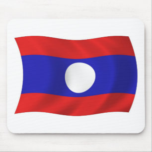 Laos Flag Mousepad
