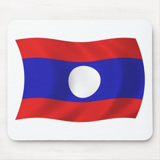 Laos Flag Mousepad (Vorne)