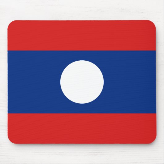 Laos Flag Mousepad (Vorne)