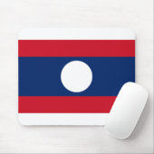 Laos Flag Mousepad (Mit Mouse)