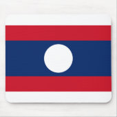 Laos Flag Mousepad (Vorne)