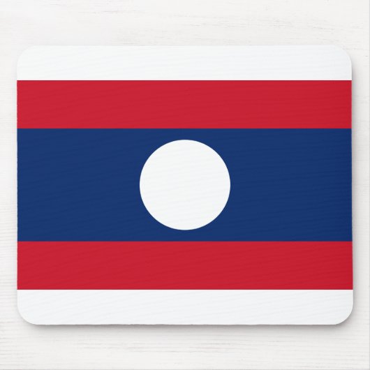 Laos Flag Mousepad (Vorne)