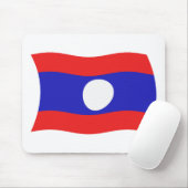 Laos Flag Mousepad (Mit Mouse)