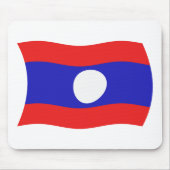 Laos Flag Mousepad (Vorne)