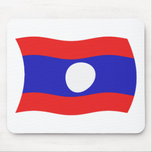 Laos Flag Mousepad