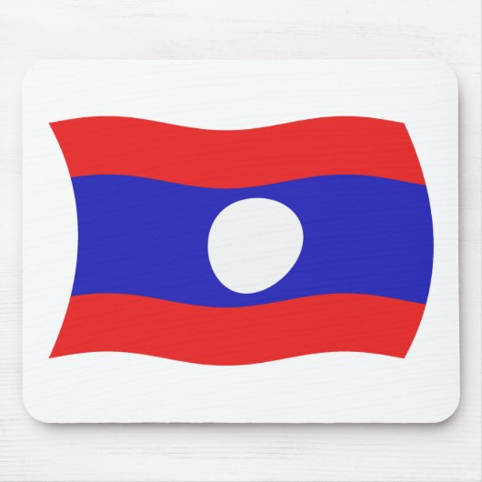 Laos Flag Mousepad (Vorne)