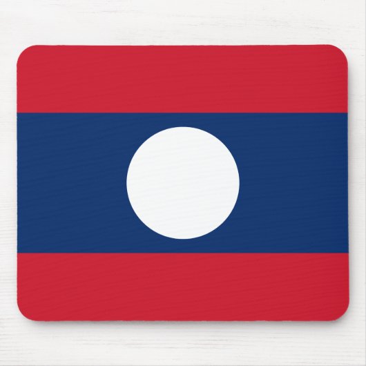 Laos Flag Mousepad (Vorne)