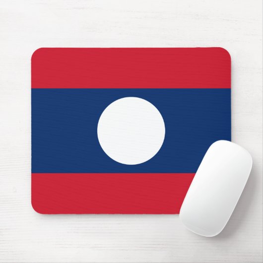 Laos Flag Mousepad (Mit Mouse)