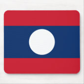 Laos Flag Mousepad (Vorne)