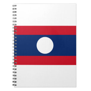 Laos Flag Notizblock