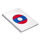 Laos Flag Notizblock (Rechte Seite)