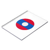 Laos Flag Notizblock (Linke Seite)