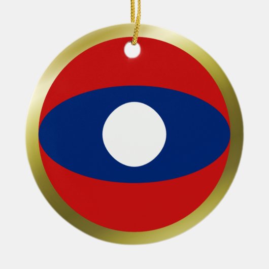 Laos Flag Ornament (Vorne)