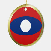 Laos Flag Ornament (Links)